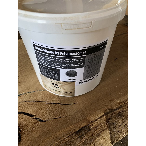 Holzkitt, Holzspachtel, Reperaturmasse, Farbton: Eiche, Pulver, 100ml 